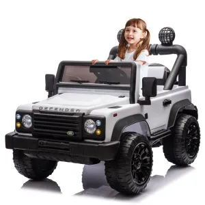 24V Land Rover Defender Kids Ride-On Car with Parent Control