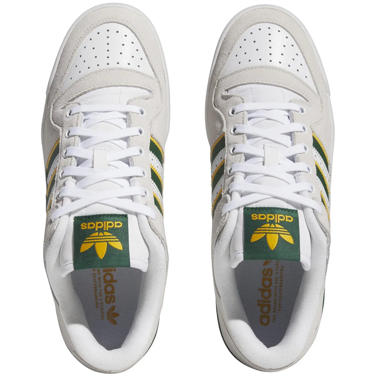 ADIDAS FORUM 84 LOW ADV WHITE / DARK GREEN / YELLOW