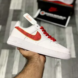 AF-1 Custom Lo-Vi Rope (Red) | Custom Style with Rope Laces