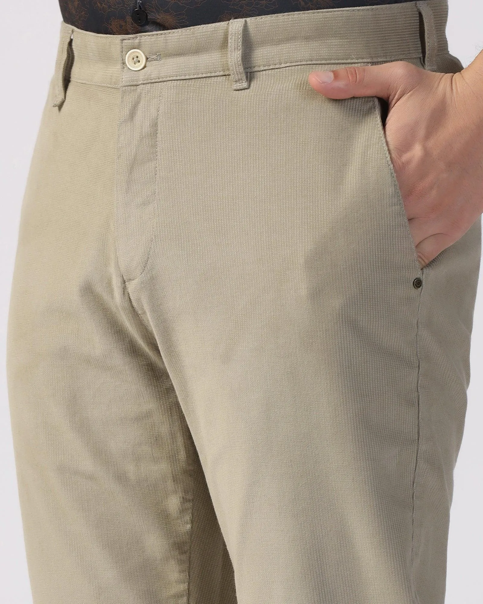 B-98 Casual Mouse Textured Khakis - Kang