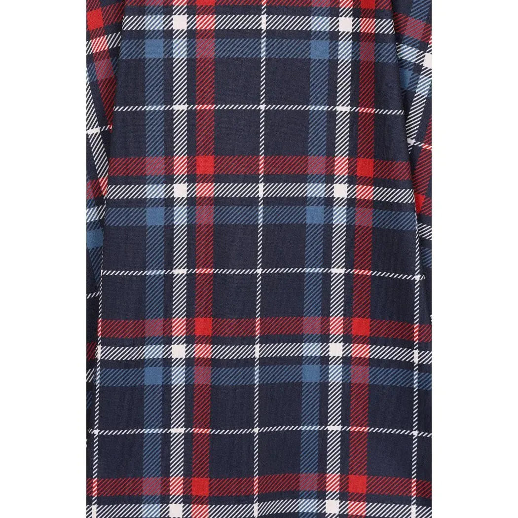 Betty Dress - Navy Tartan