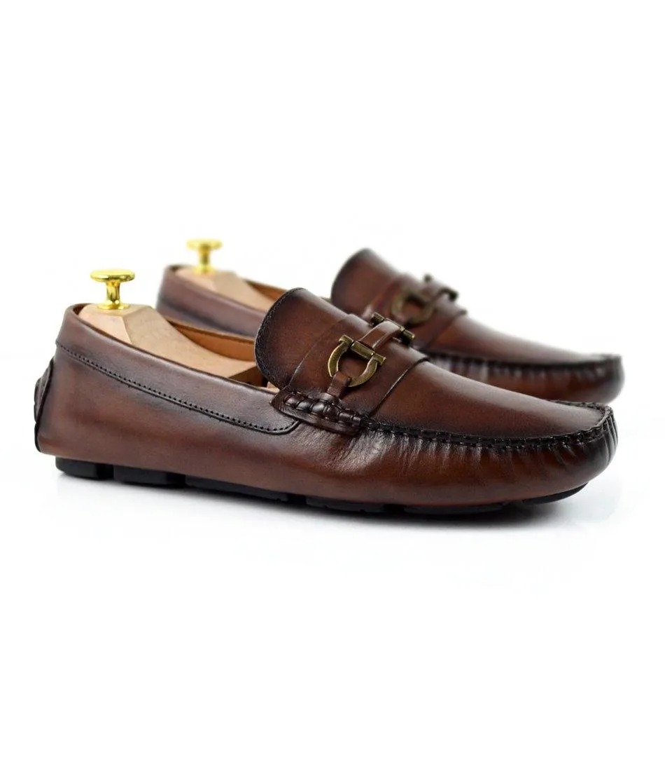 Bit Driving Loafer - Cognac