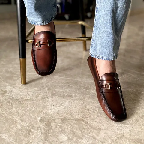 Bit Driving Loafer - Cognac