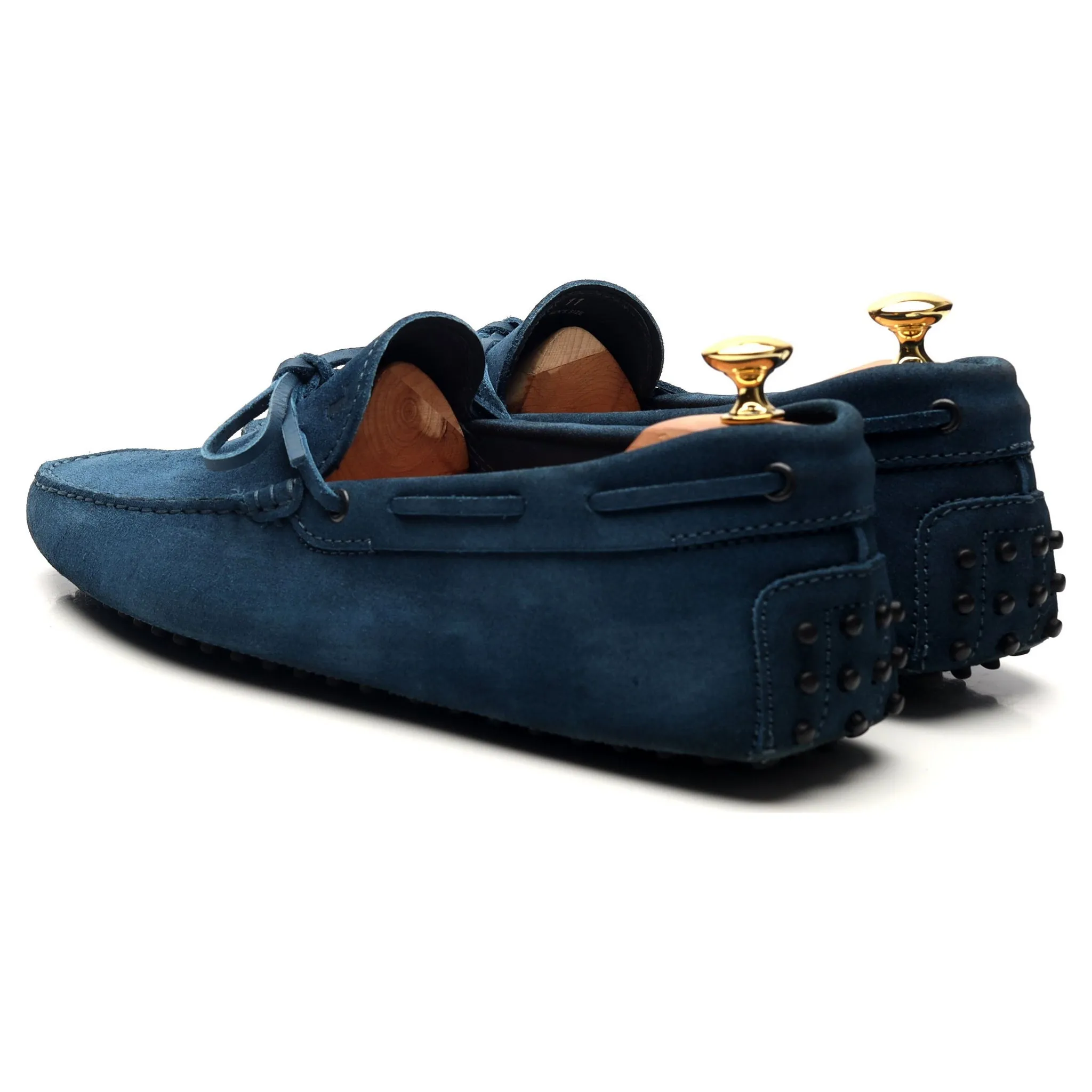 Blue Suede Driving Loafers UK 11