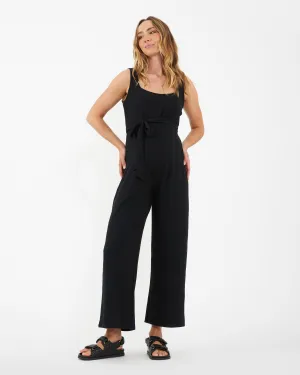 Bobby Rib Jumpsuit  Black