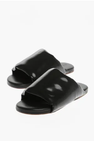 Bottega Veneta Brushed Leather Slippers