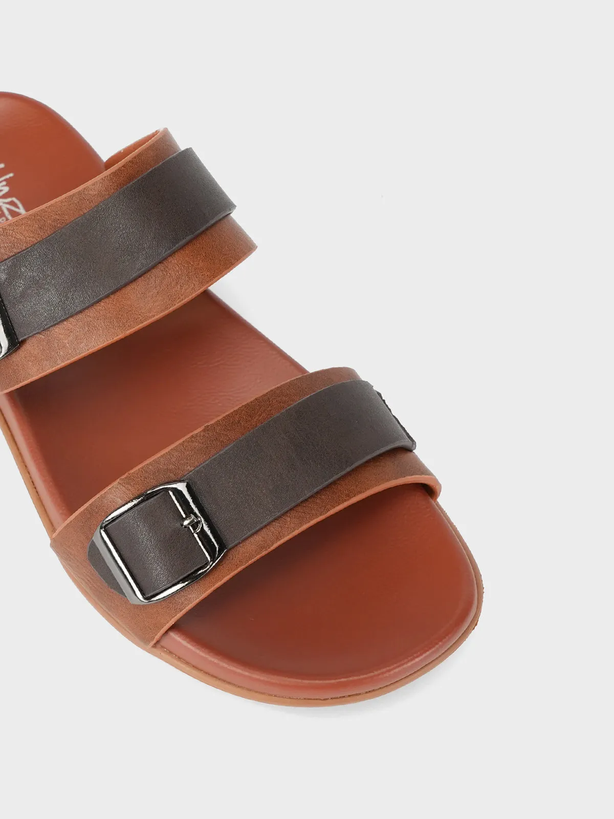 Boys "SANTION" Buckle Detailing Slippers