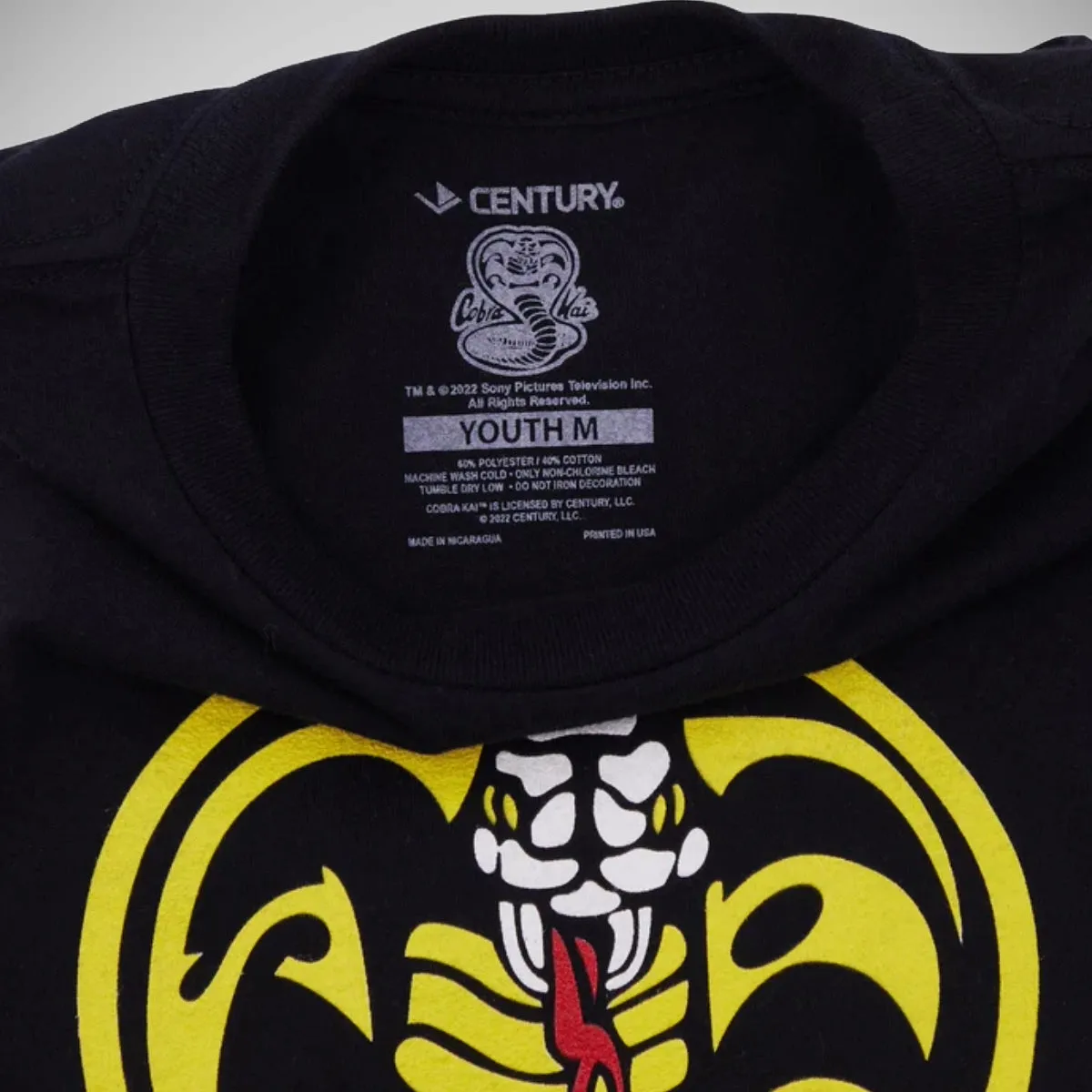 Century Cobra Kai Youth T-Shirt Black