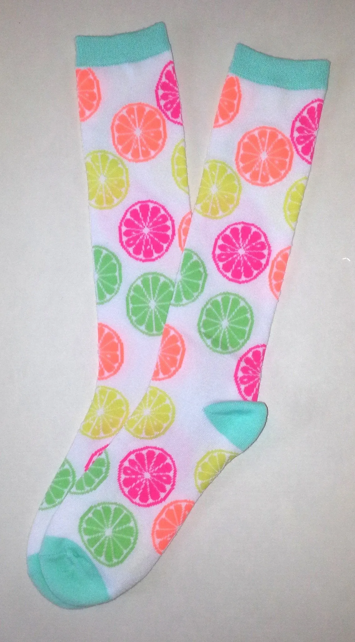 Citrus Fruit Slices Knee High Socks