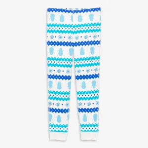 Clearance kids organic pj pant in frosty fair isle