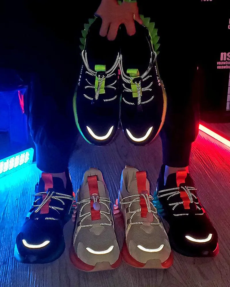 Cyberpunk Reflective Running Sneakers