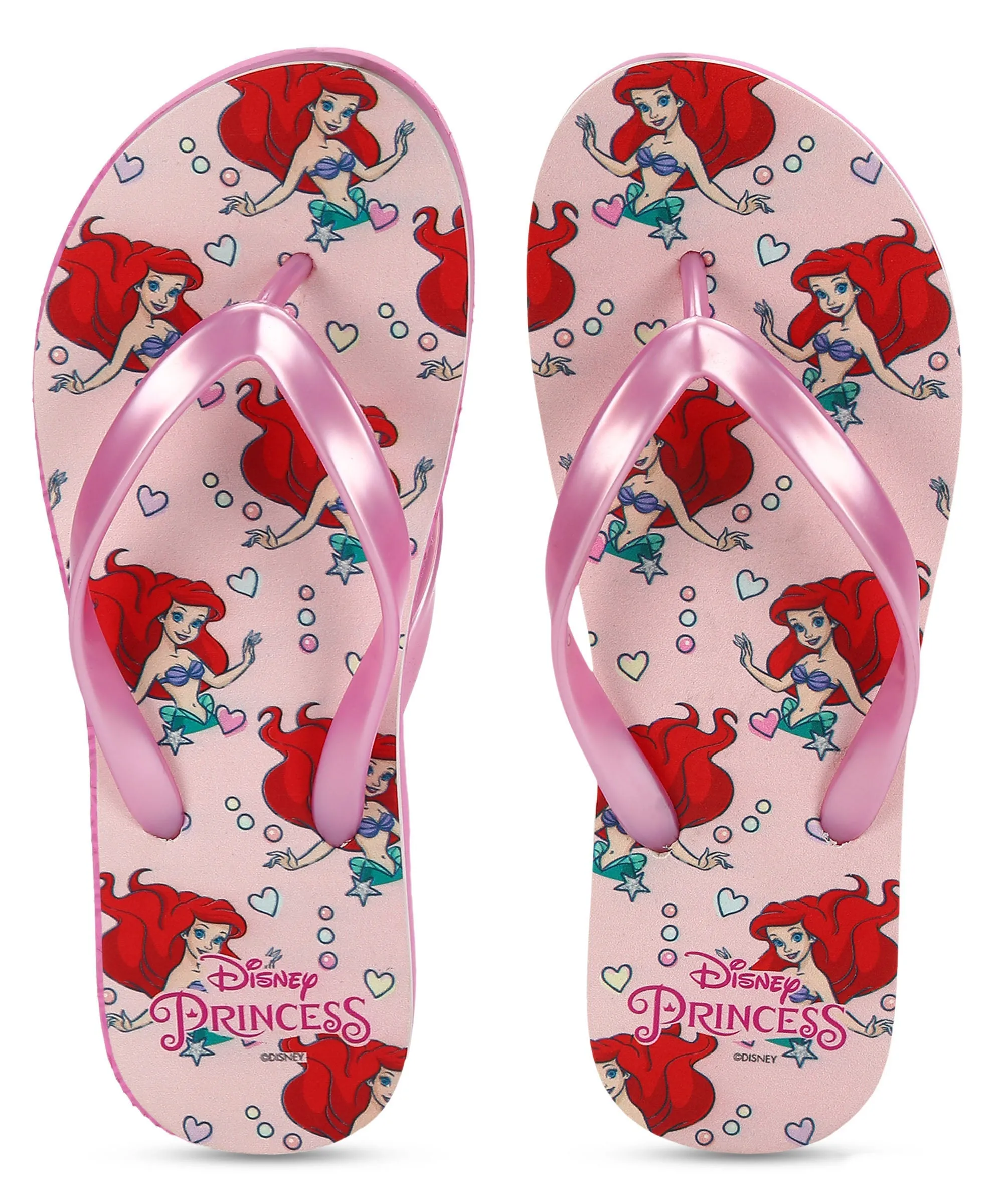 Disney Ariel HWDK3739L Women's Slippers | Stylish Comfortable Slippers with Cushioned Footbed Anti-Skid Soles | Perfect for Everyday Use Pink