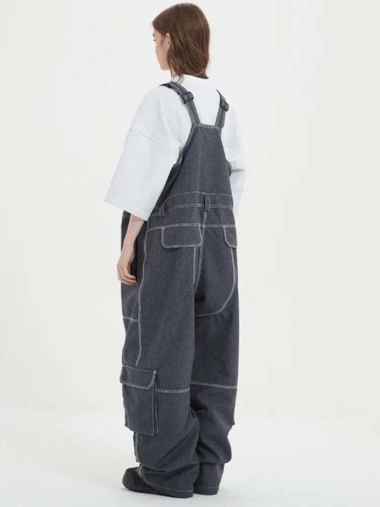 Doorek Loose Demin Snow Bibs - Unisex