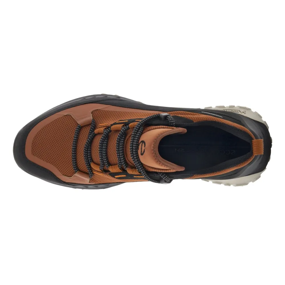 Ecco Men's ULT-TRN Waterproof Low Shoe - Black/Cognac