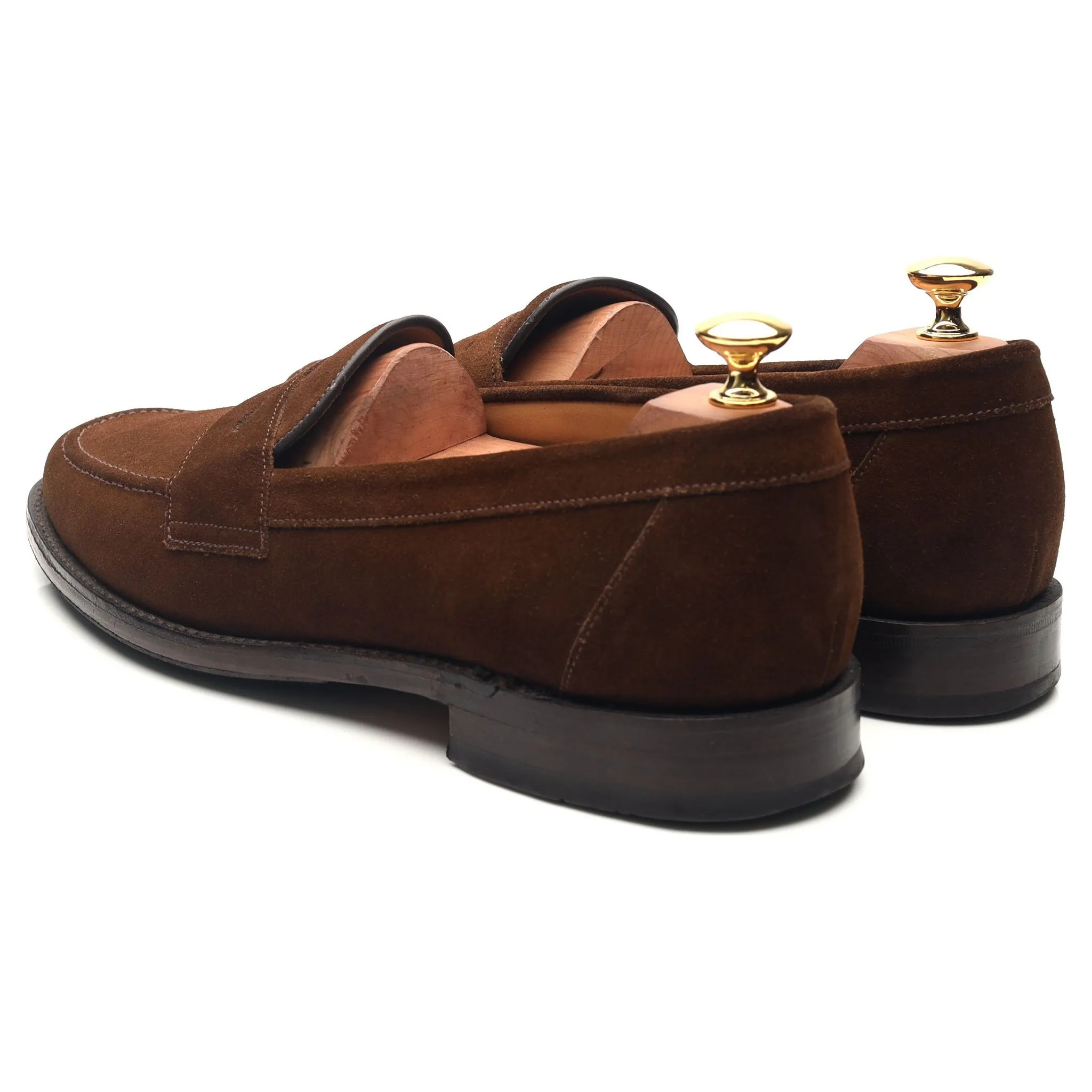 'Eton' Brown Suede Loafers UK 9.5 F