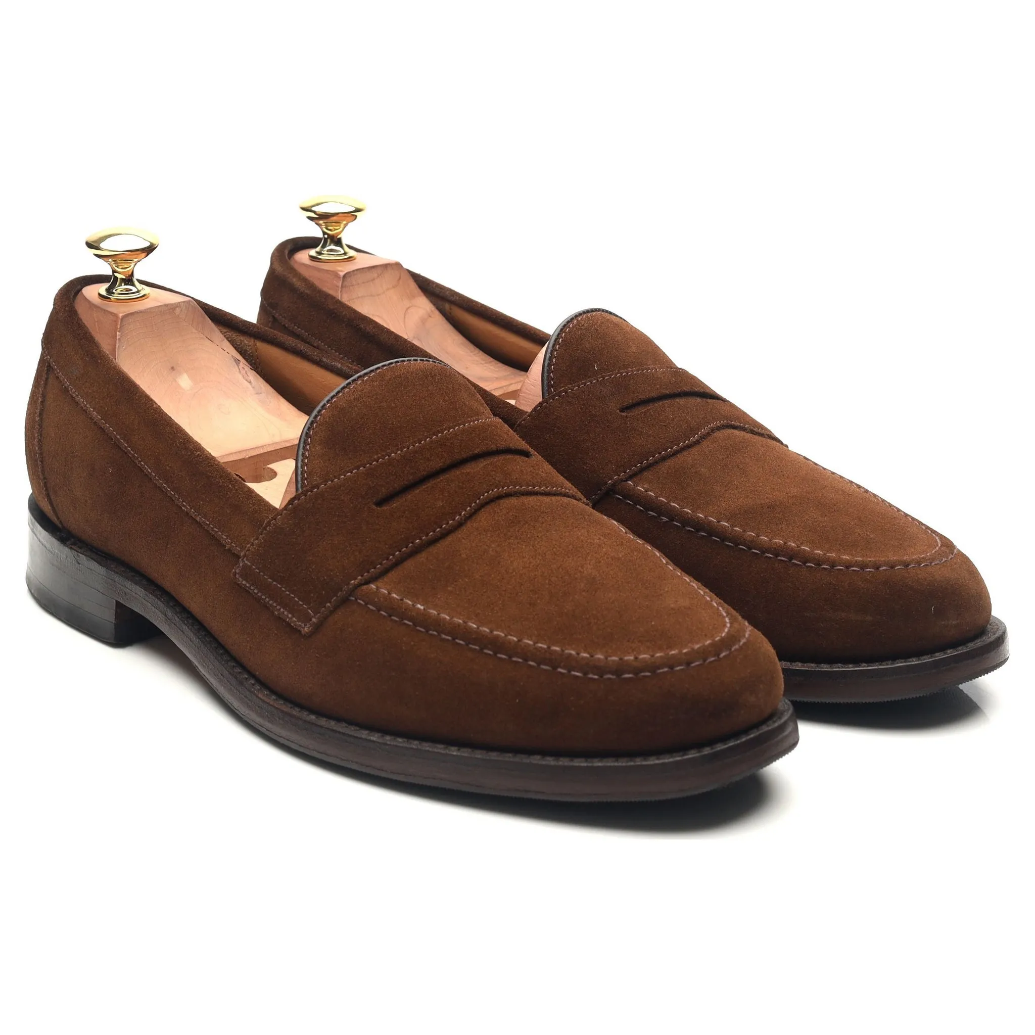 'Eton' Brown Suede Loafers UK 9.5 F