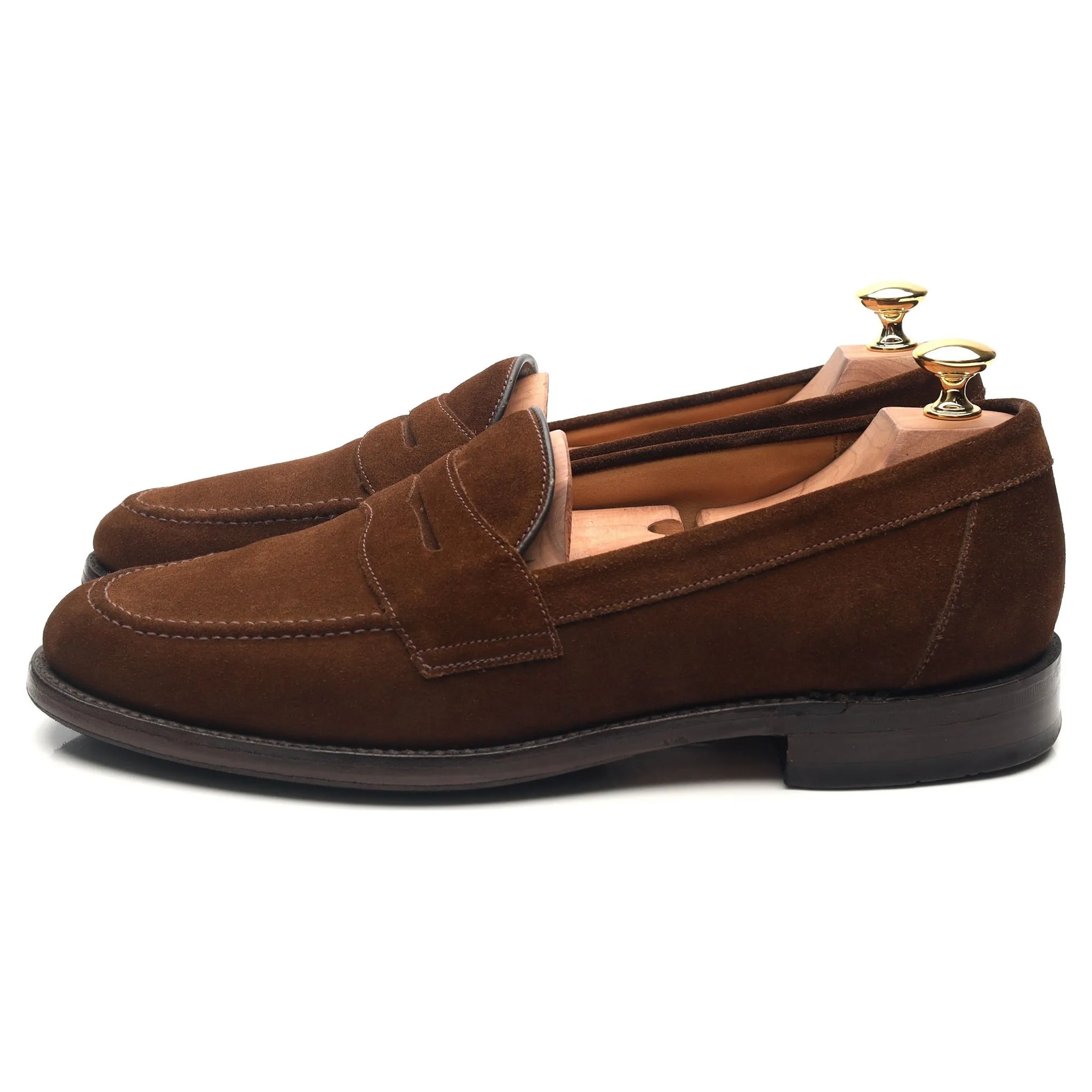 'Eton' Brown Suede Loafers UK 9.5 F