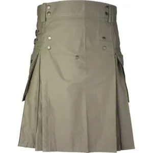 Fashionable Casual Five Studs Utility Kilt