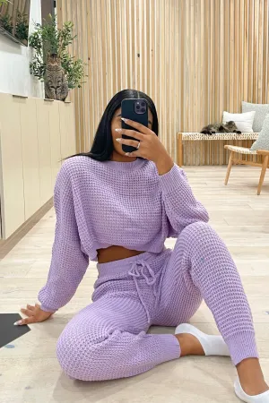 Fisher Knit Lounge Set (Lavender Purple)