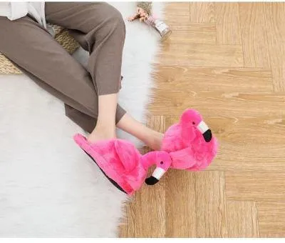 Flamingo Slippers Pantoffles Cotton Shoe