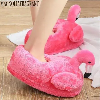 Flamingo Slippers Pantoffles Cotton Shoe