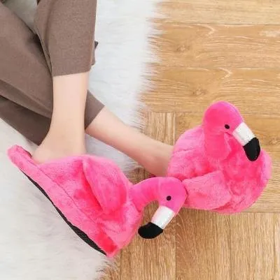 Flamingo Slippers Pantoffles Cotton Shoe