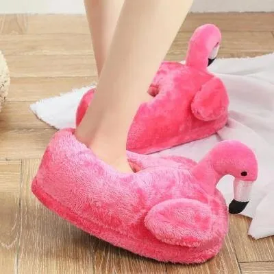 Flamingo Slippers Pantoffles Cotton Shoe