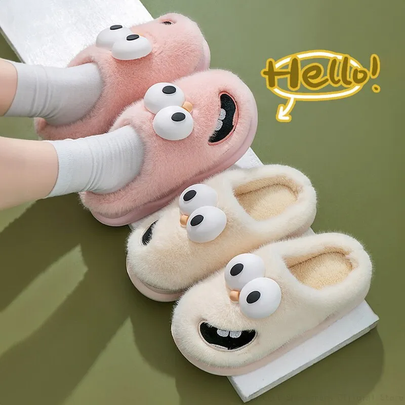 Funny Big Eyes Slippers