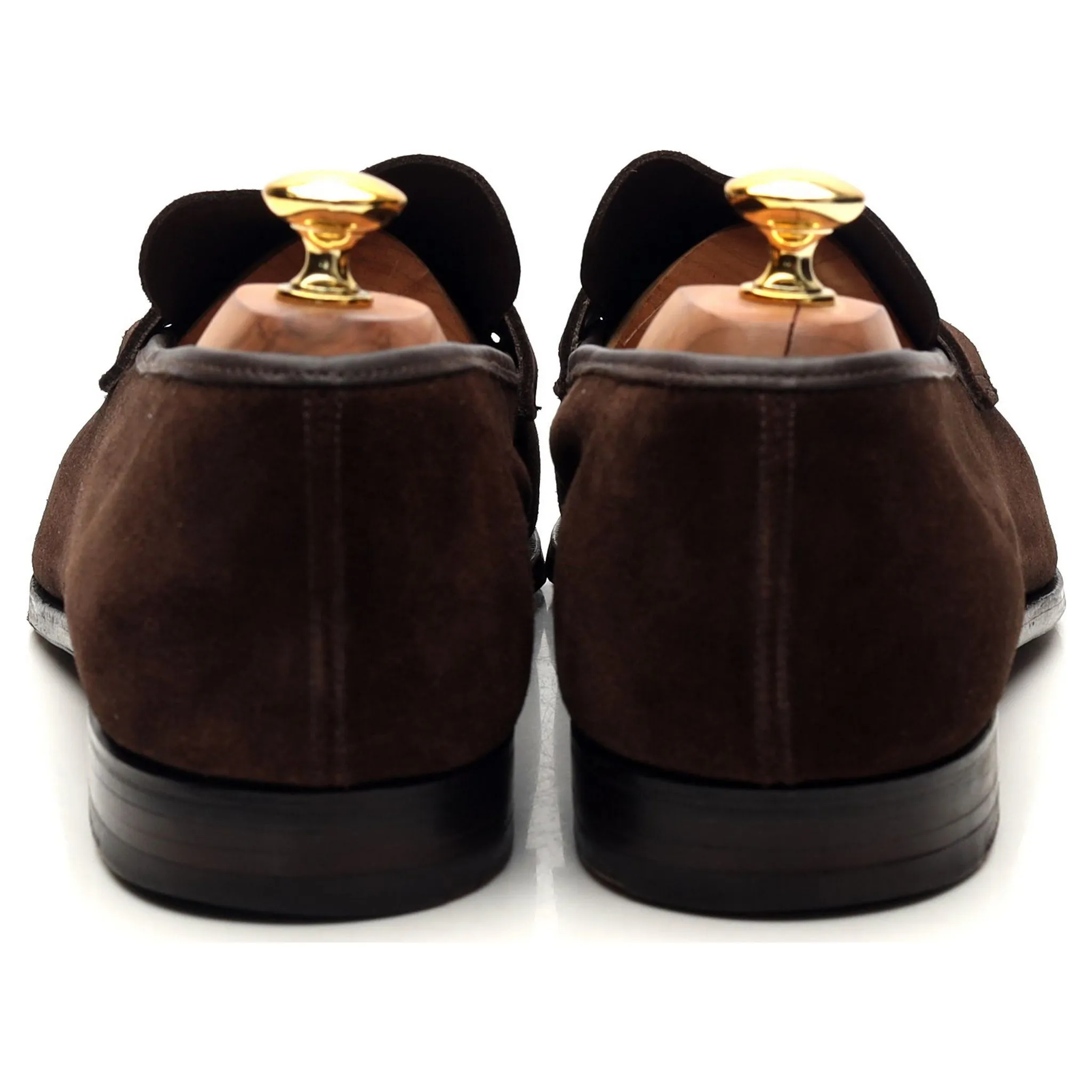 'George' Dark Brown Suede Loafers UK 11 E