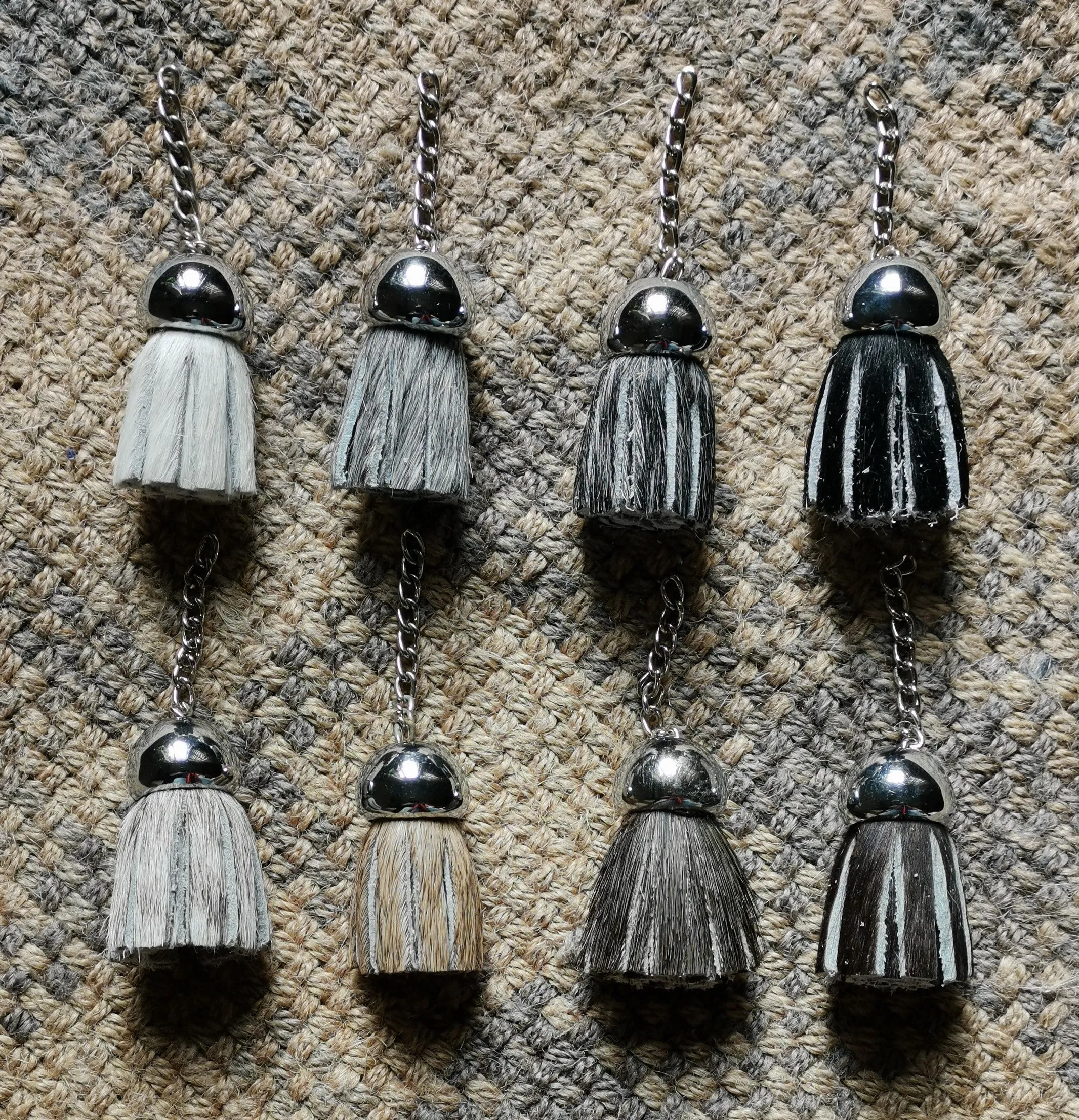 HAIR-ON-HIDE TASSELS