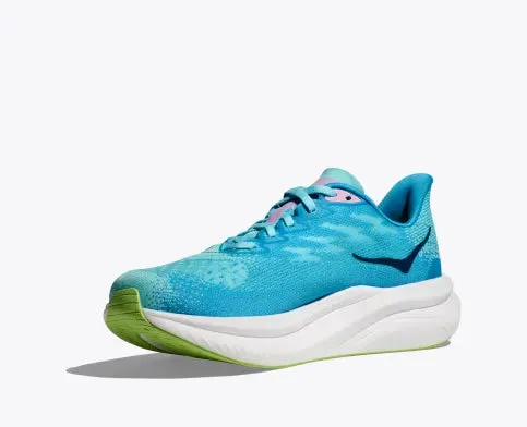 Hoka Women's Mach 6 Sneaker in Cloudless/Waterpark