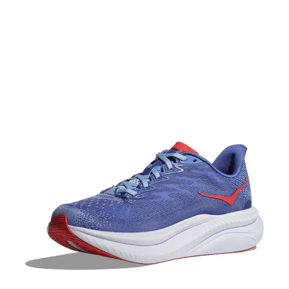 Hoka Women's Mach 6 Sneaker in Mirage/Stellar Blue