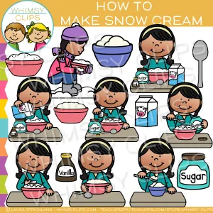 How to Make Snow Cream Clip Art