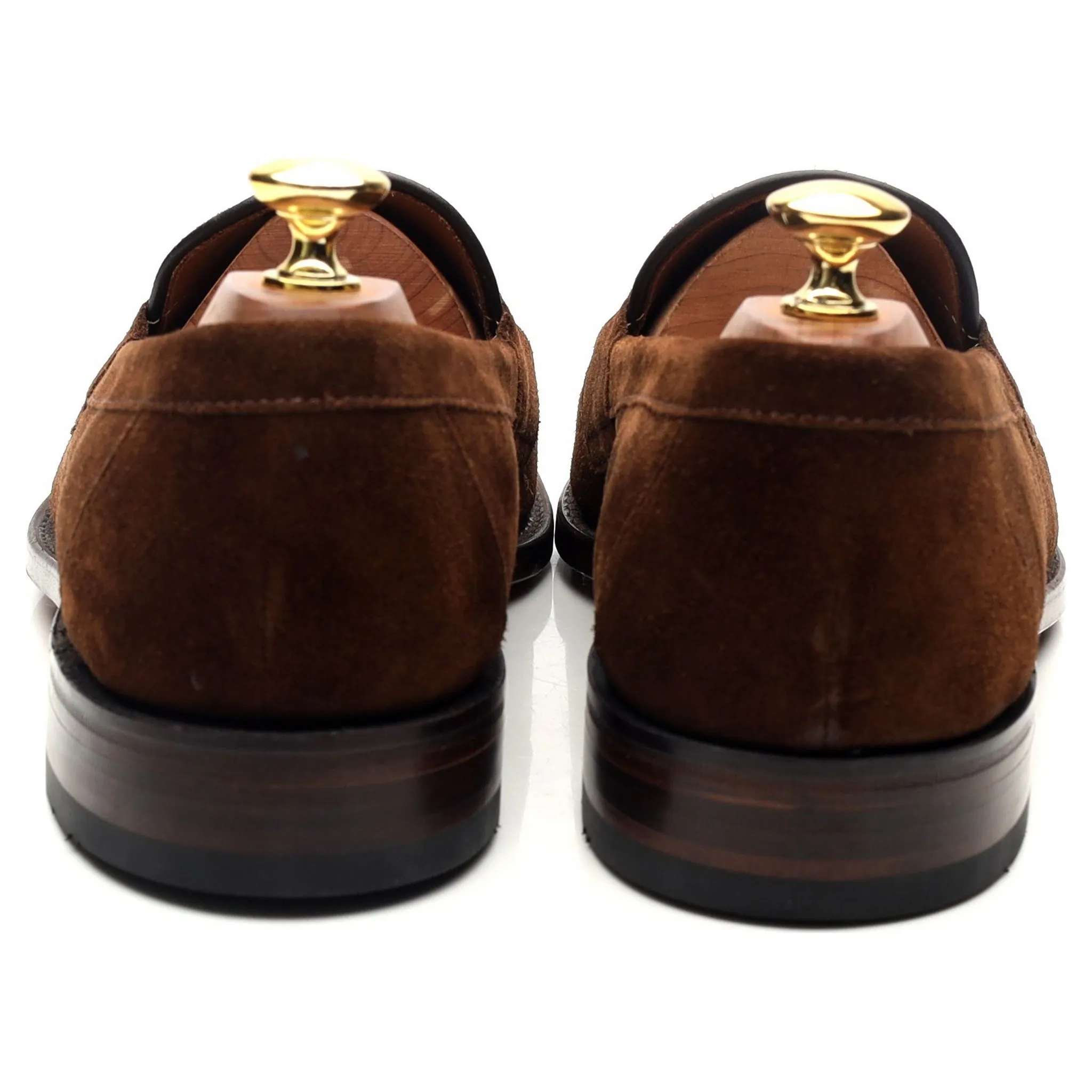 'Imperial' Brown Suede Loafers UK 8 F