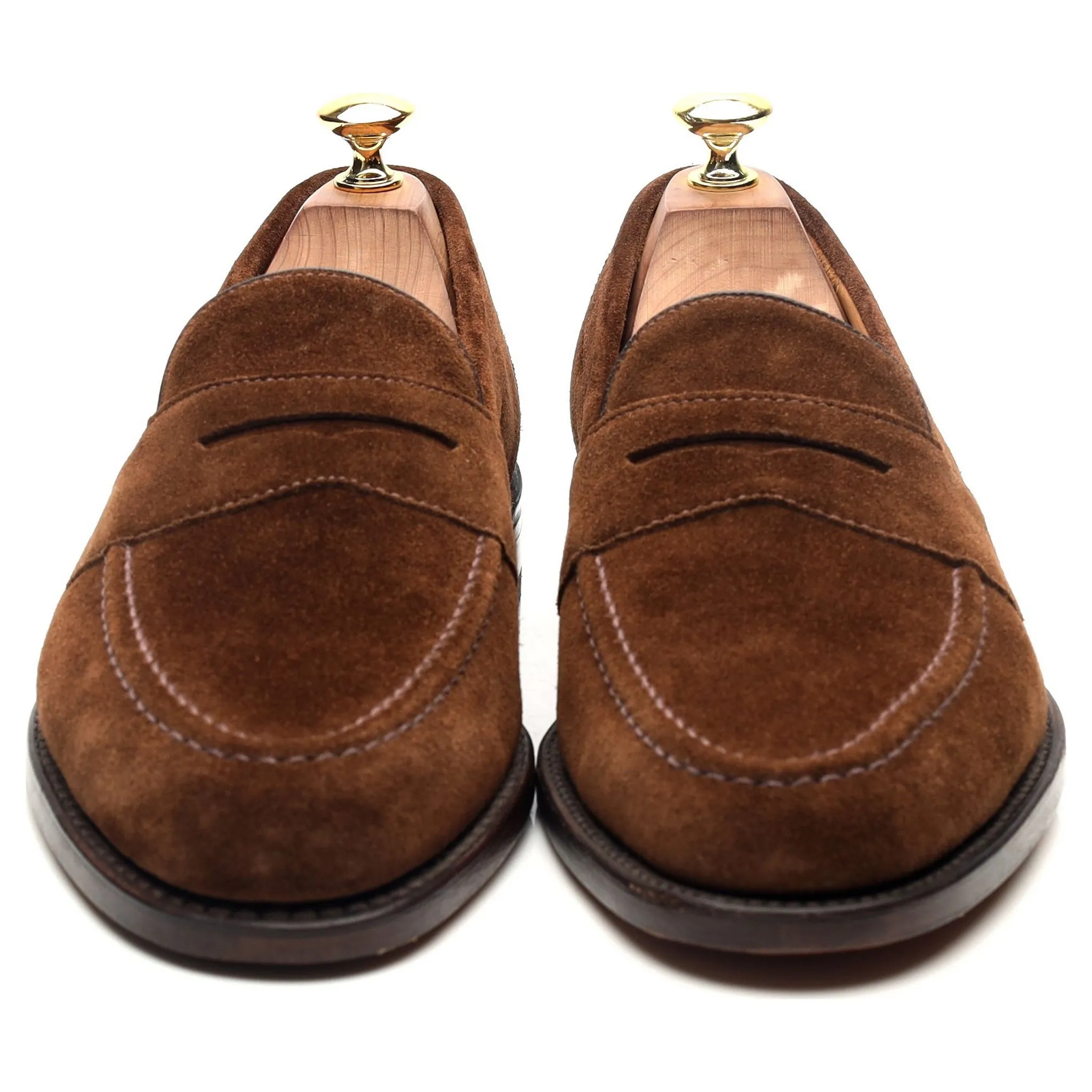 'Imperial' Brown Suede Loafers UK 8 F