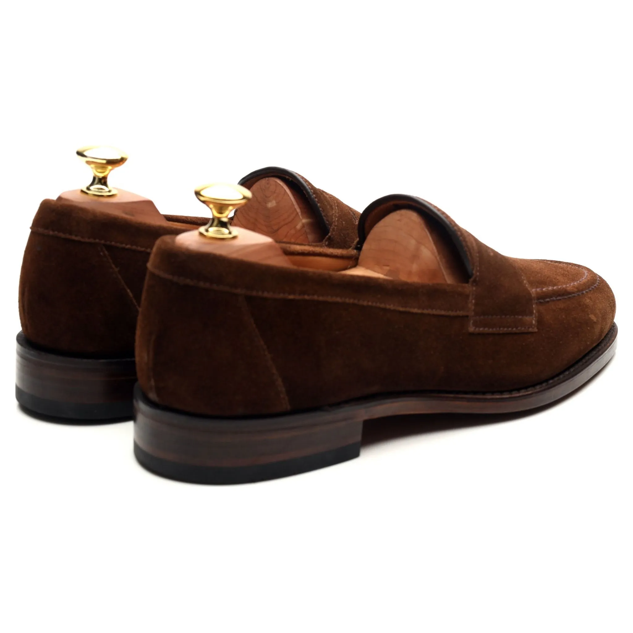 'Imperial' Brown Suede Loafers UK 8 F