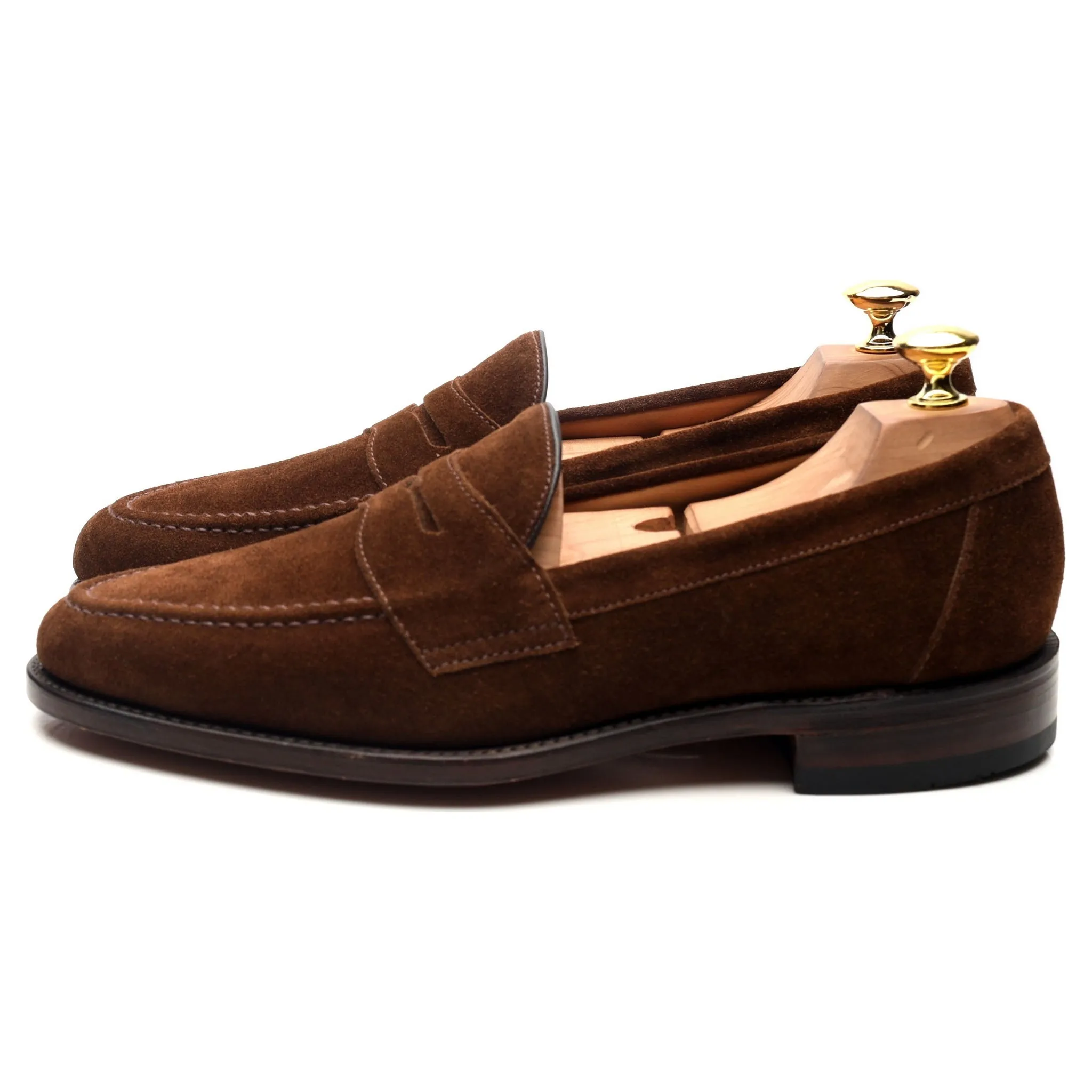 'Imperial' Brown Suede Loafers UK 8 F