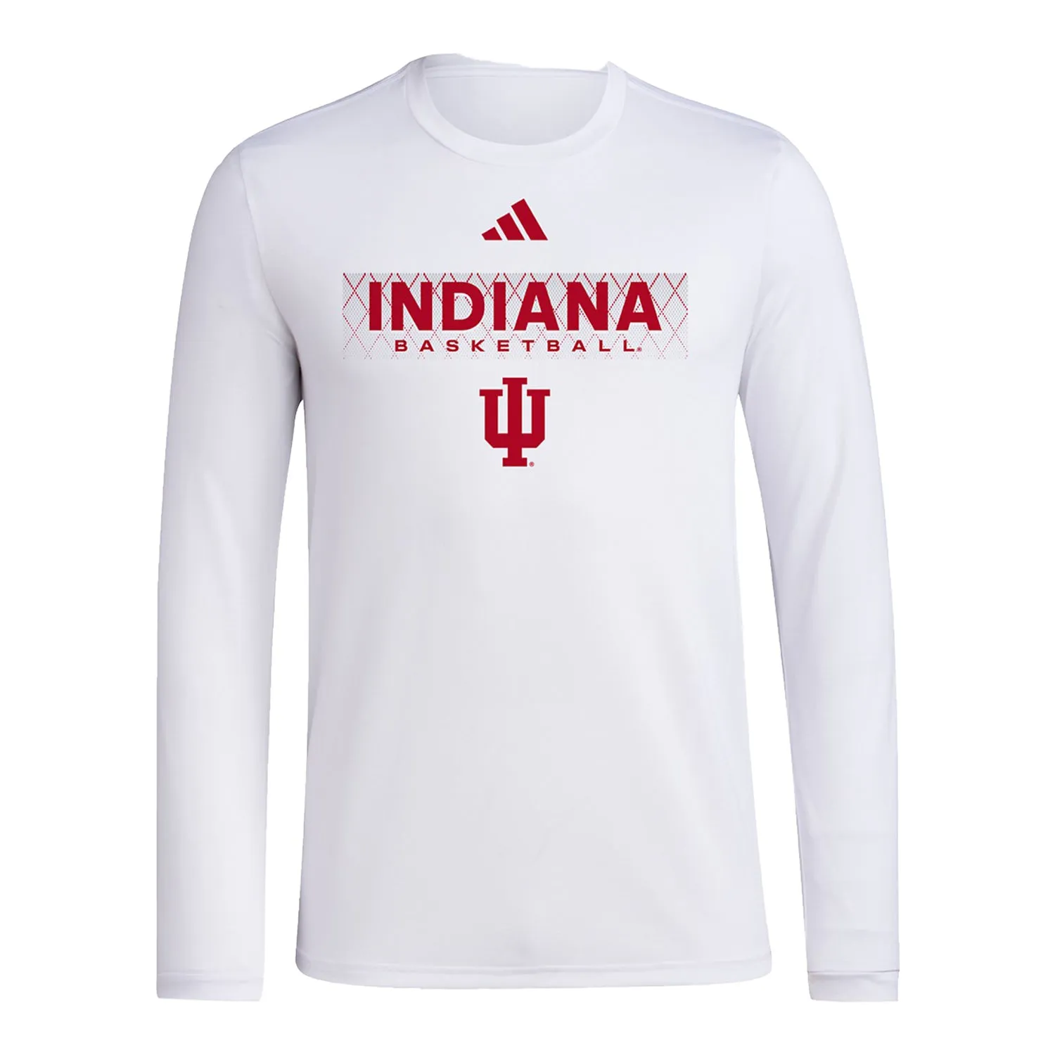 Indiana Hoosiers Basketball Long Sleeve White T-Shirt