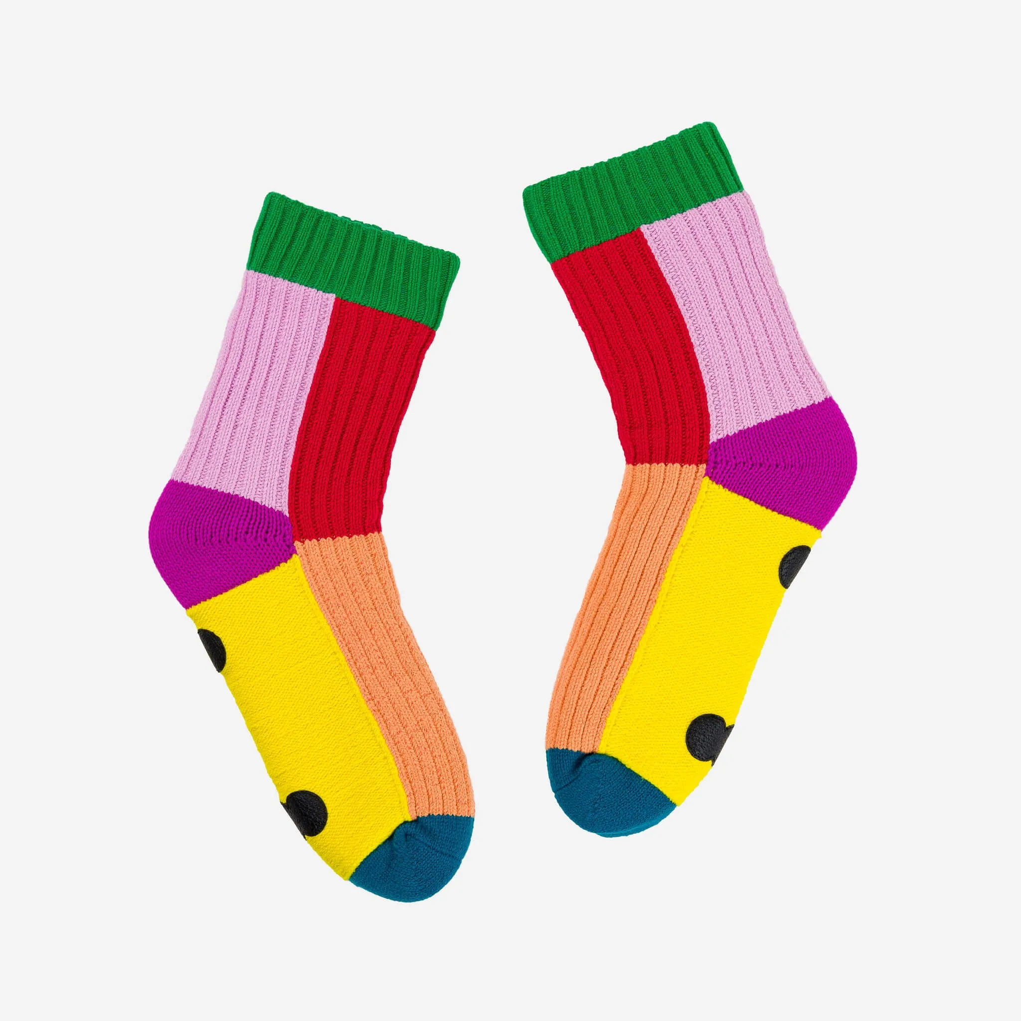 Kaleidoscope Knit House Socks