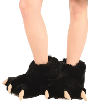 LazyOne Black Bear Paw Slipper