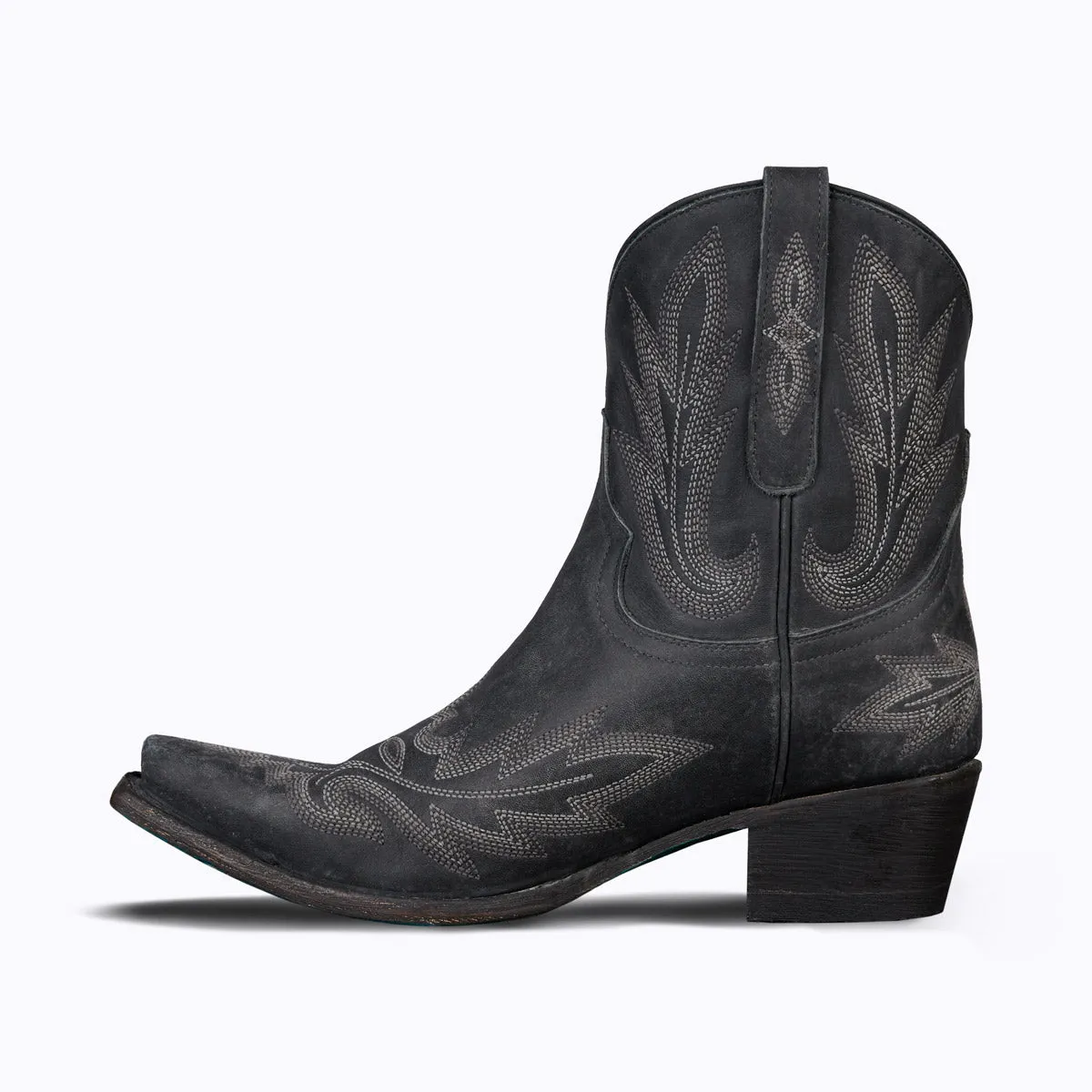 Lexington Bootie - Distressed Jet Black