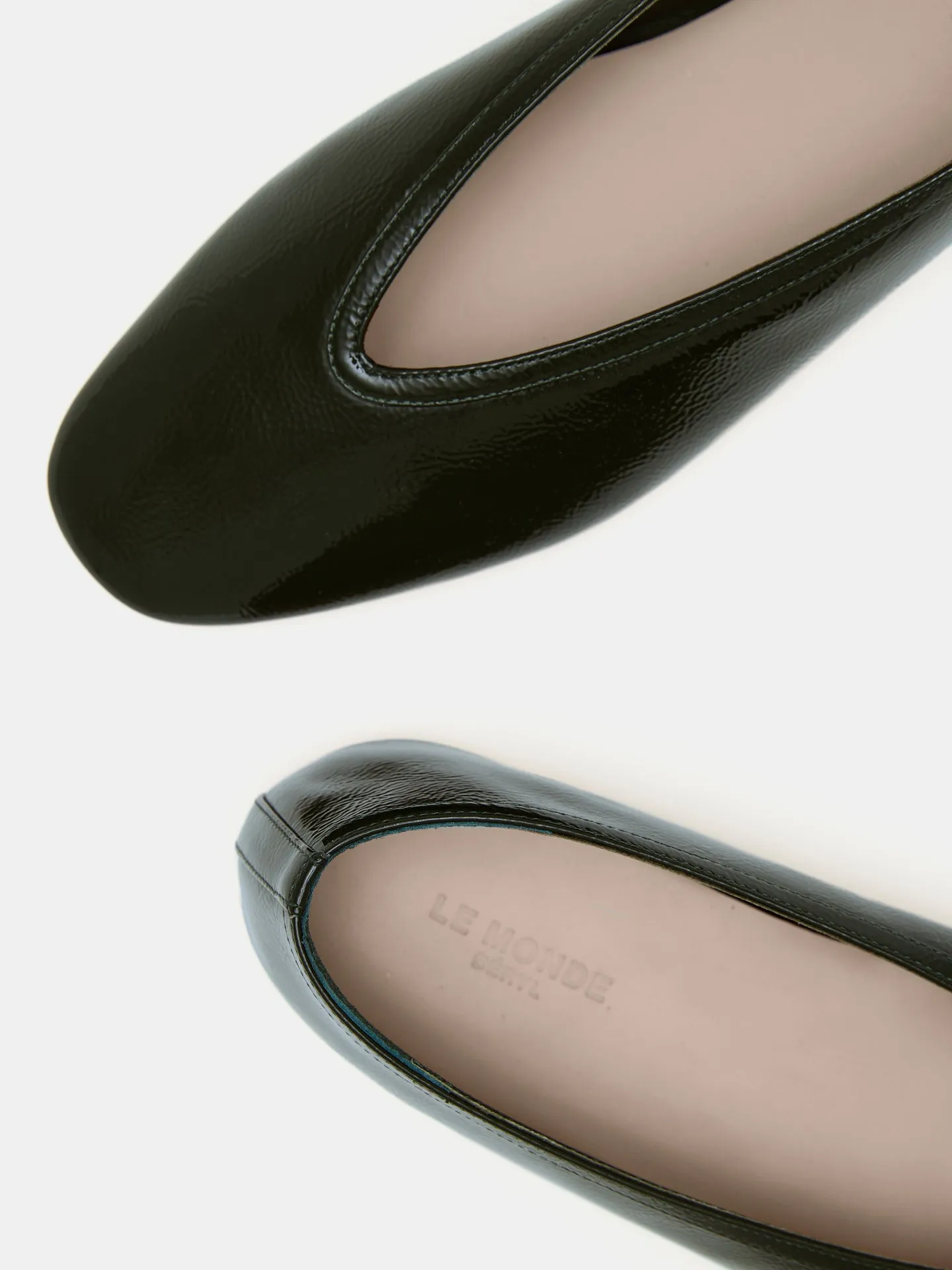 Luna Slipper / Green Patent Leather