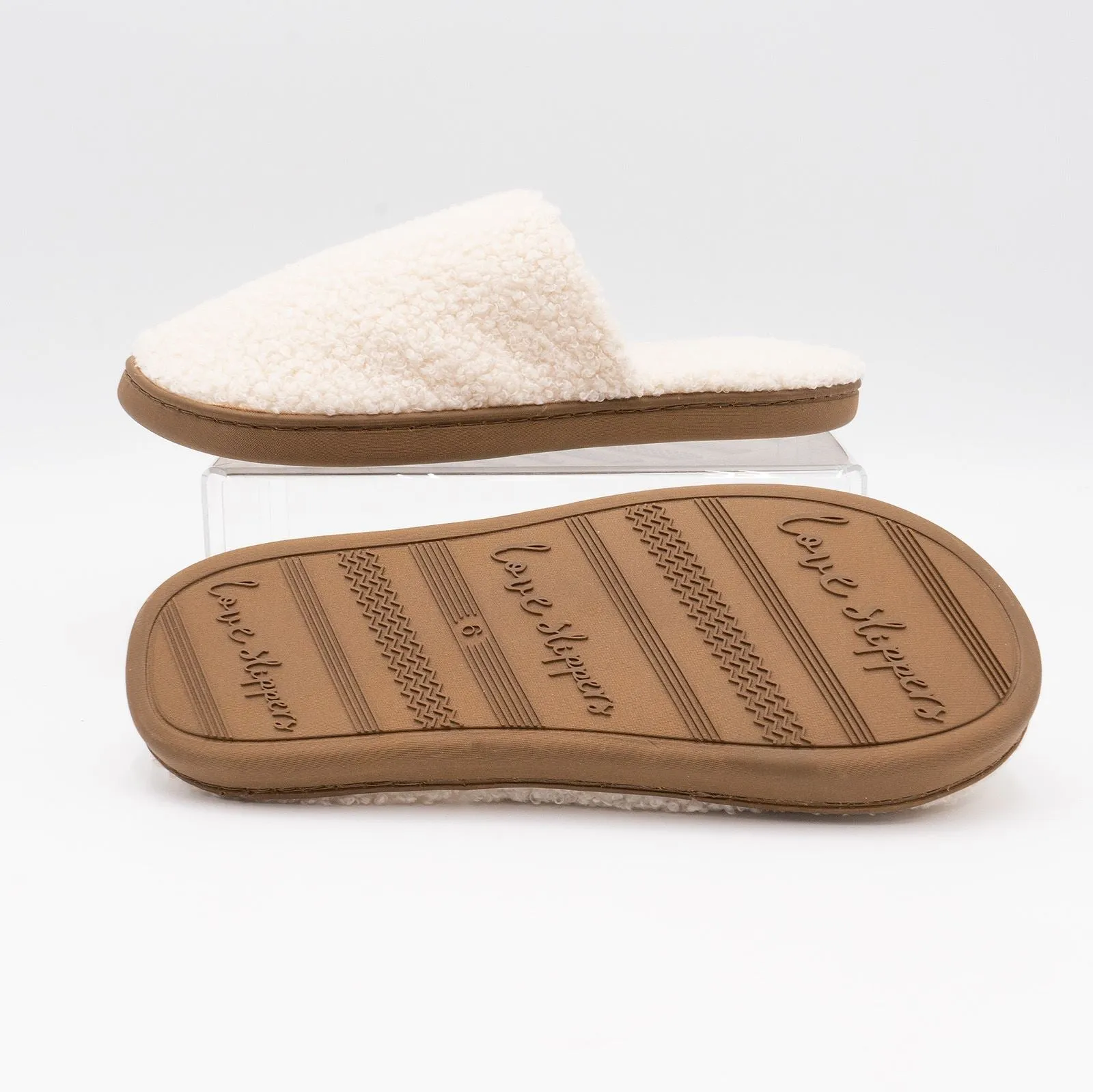 M&S Cream Soft Fluffy Fleece Mule Slippers