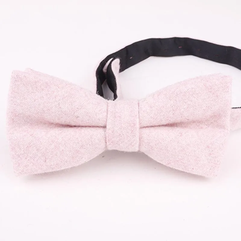 Men's Business Casual Double Layer Solid Color Fashionable Bow Tie