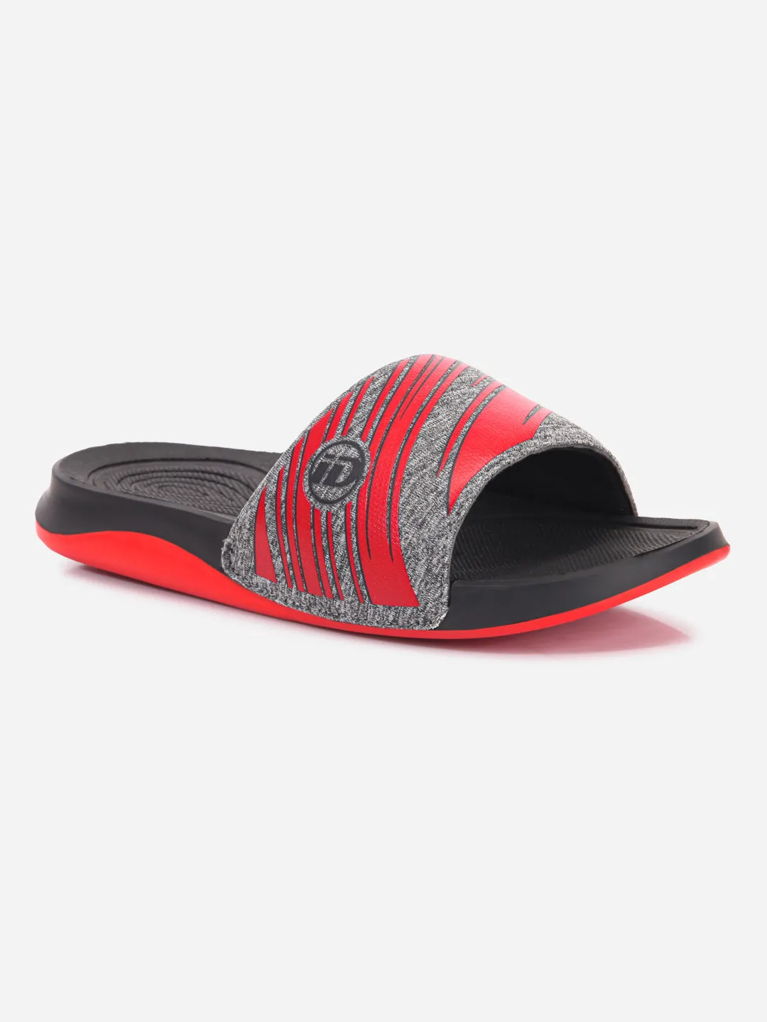 Men's Graphic Print Red Slider (ID5206)