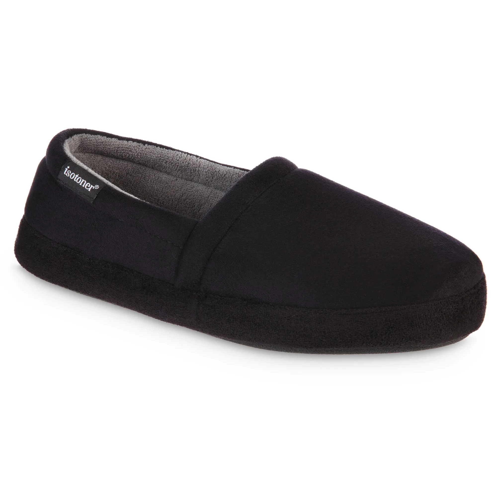 Men's Year-Round Essentials Closed Back Slippers with Microsuede and Memory Foam