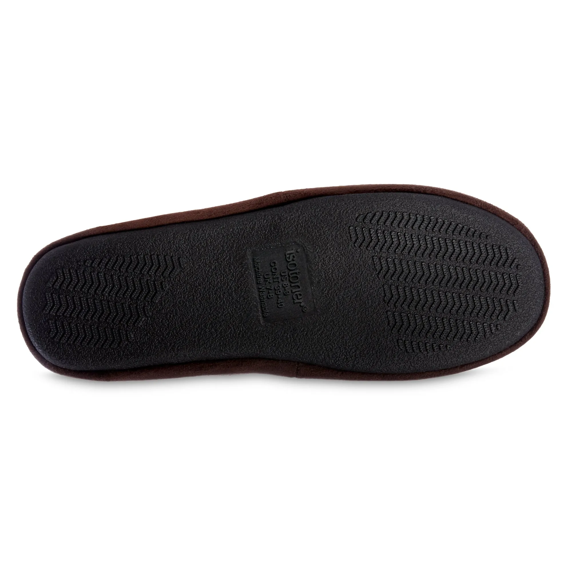 Men's Year-Round Essentials Closed Back Slippers with Microsuede and Memory Foam