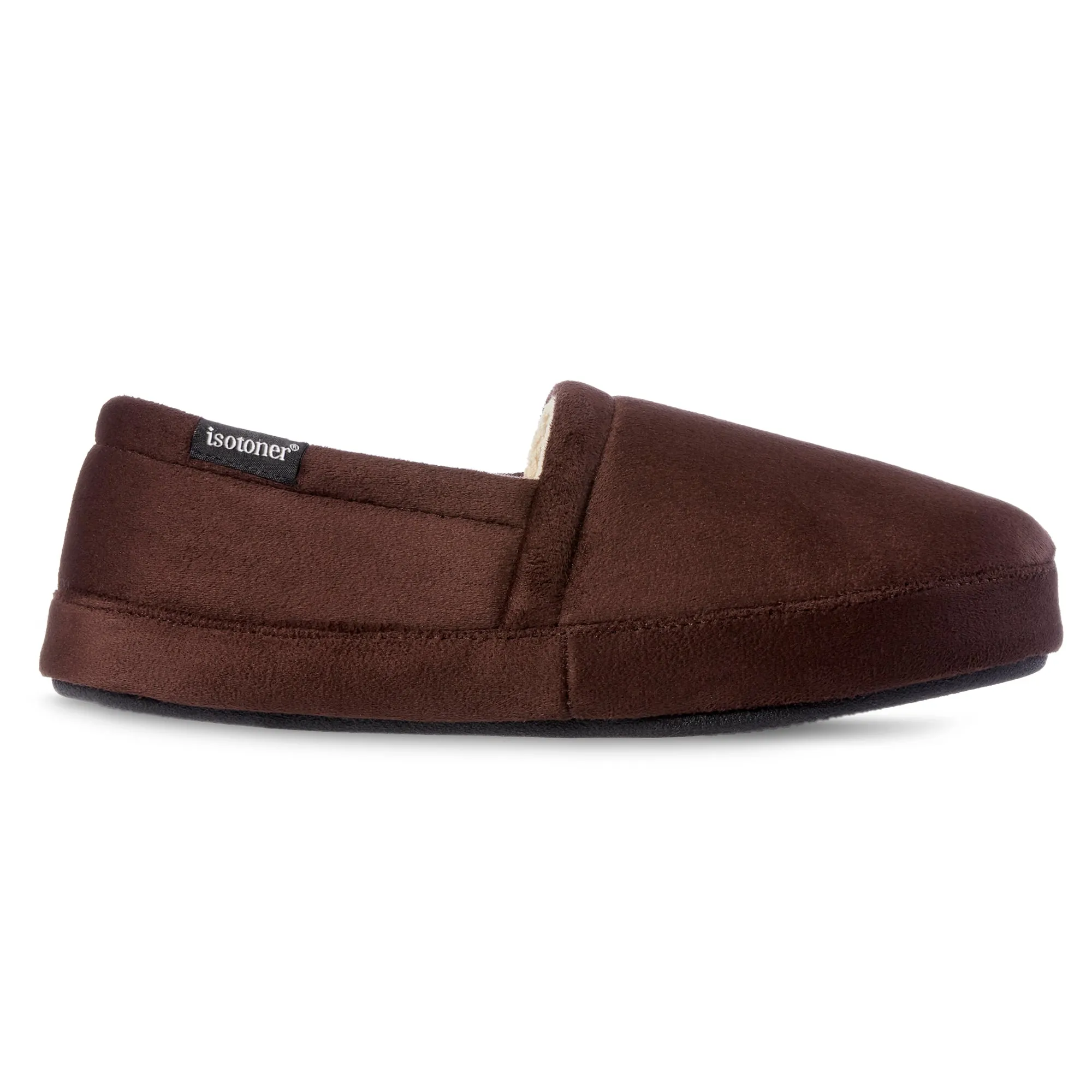 Men's Year-Round Essentials Closed Back Slippers with Microsuede and Memory Foam