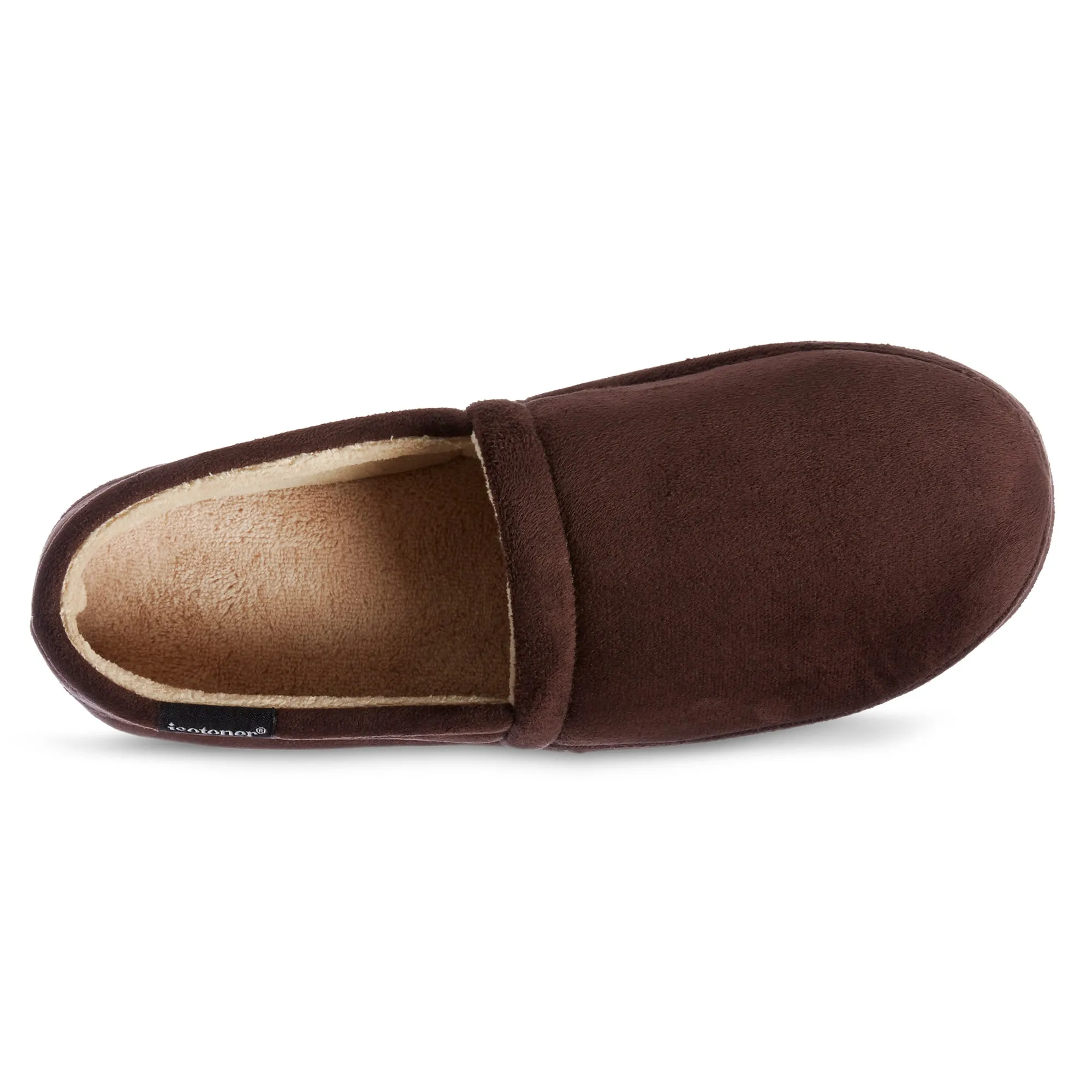 Men's Year-Round Essentials Closed Back Slippers with Microsuede and Memory Foam