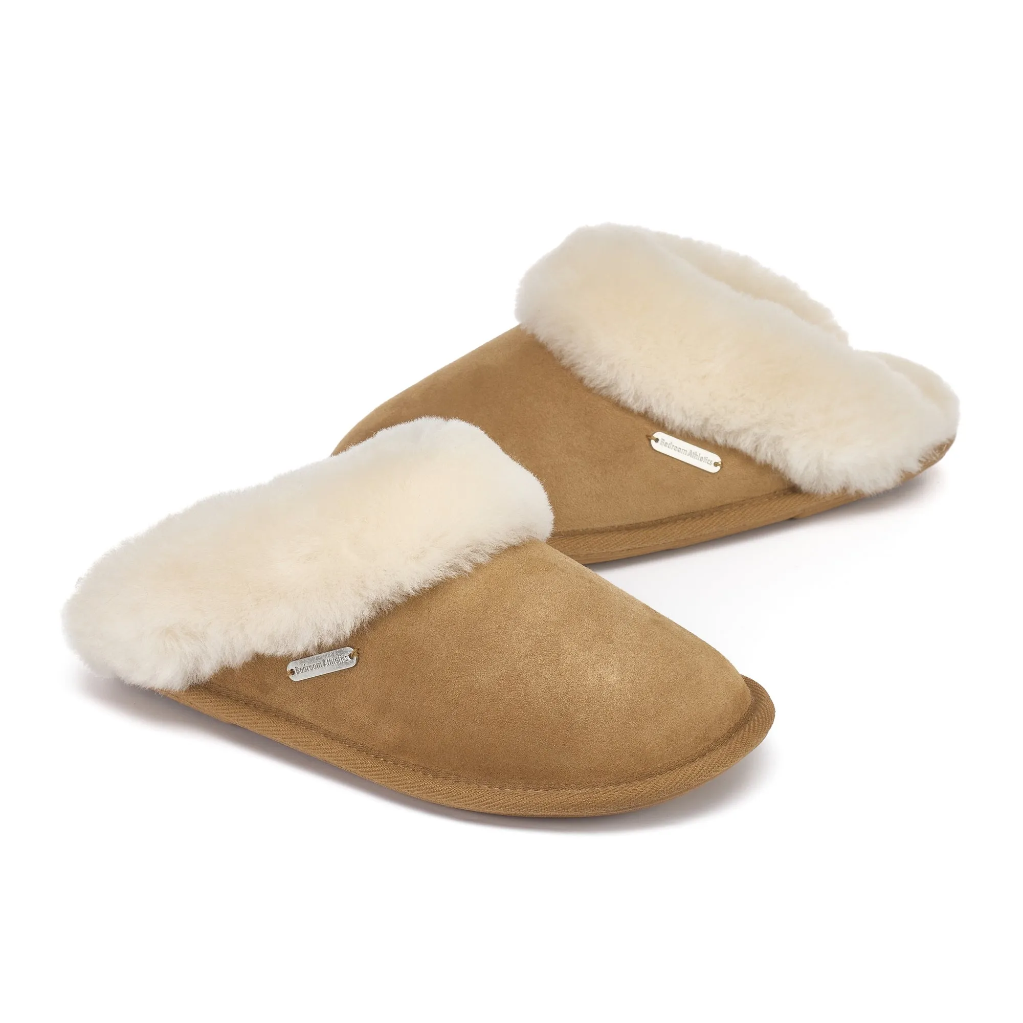 Molly - Double Faced Sheepskin Mule - Chestnut